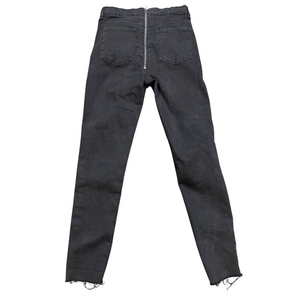 CCC I&M Premium Denim Black Label High Rise Ariana Skinny Jeans Size 7 Back Zipp - Picture 2 of 8